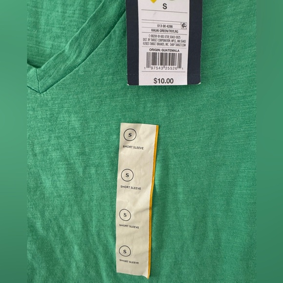 Universal Thread Green V-Neck Tee Small - Picture 3 of 4